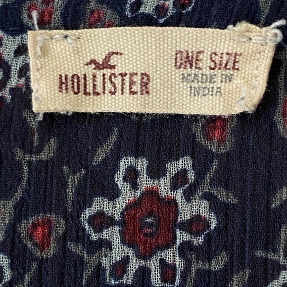 Hollister Floral Boho‎ Open Front Kimono Cardigan Sz. OS - Picture 10 of 12